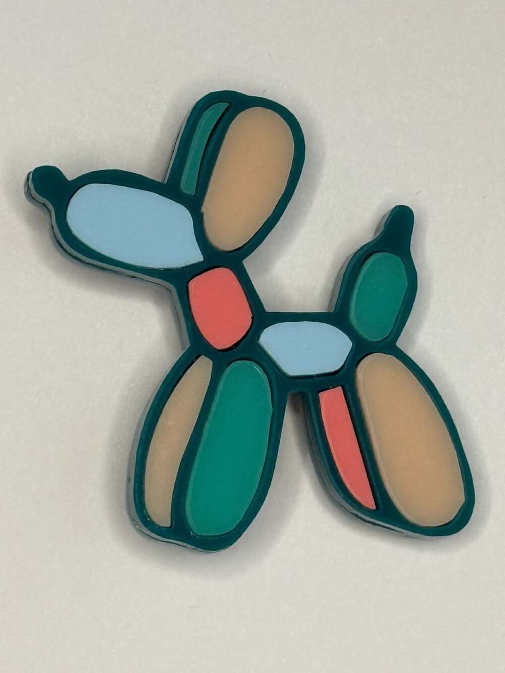 Unbranded Balloon Dog Animal Acrylic Brooch Pin Multicolored